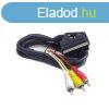 Gembird CCV-519-001 RCA to SCART audio-video cable 1,8m Blac