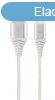 Gembird CC-USB2B-AMCM-2M-BW2 Premium cotton braided Type-C U