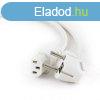 Gembird PC-186W-VDE Power cord (C13) VDE approved 1,8m White