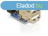 DeLock USB pin header female > 2x USB 2.0 female up