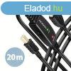 AXAGON ADR-220B USB Repeater Cabel 20m Black