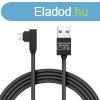 Delight MicroUSB 90 Adatkbel 2m Black