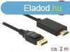 DeLock DisplayPort 1.2 male > High Speed HDMI-A male pass