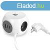 ACT Power Strip Cube E Socket Hlzati Eloszt 3DIN 1,5m Whi