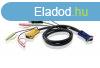 ATEN USB KVM Cable with 3 in 1 SPHD and Audio 1,8m Black