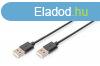 Assmann USB connection cable, type A 1m Black