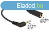 DeLock Audio Cable Stereo jack 2,5mm 3 pin male angled > 