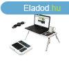 Szétnyitható laptop tartó ventilátorokkal