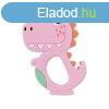Baby Care szilikon rgka - Dino Lucky Pink