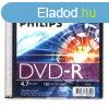 Philips DVD-R 4,7Gb 16x Slim utlag csomagolt (1-es cmke)