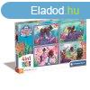 Disney Hercegnők Junior Ariel 4 az 1-ben puzzle Clementoni