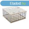 Dekoratv doboz DKD Home Decor Termszetes Fekete Fm MDF (2