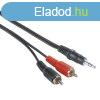 Hama ECO 3,5mm Jack Plug - 2 RCA Plugs hosszabítókábel 2m Bl