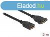 DeLock DisplayPort 1.2 cable female to female panel-mount 4K