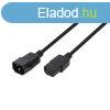 Logilink Power cable extension IEC C14 to IEC C13 3m Black