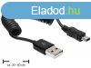 DeLock USB2.0-A apa > USB mini apa spirl kbel