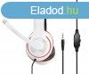Gembird MHS-03-WTRDBK Stereo Headset White/Red/Black