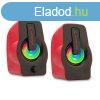 Rampage RMS-G7 Falsetto RGB Speaker Red