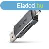 AXAGON CRE-DAC SuperSpeed USB-C + USB-A Card Reader