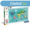 Térkép Wildlife 60 db-os maxi puzzle Clementoni