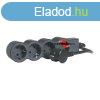 Legrand Elosztsor Standard 4x2P+F, 5 m vezetkkel, fekete, 