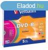 Verbatim DVD-R 4,7Gb 16x Slim 5db/csomag (5-s cmke)