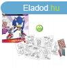 Sonic a sündisznó Prime színező + matrica szett