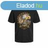 Férfi rövid ujjú póló Jack & Jones skull Rock Crew Feket