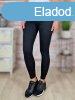 Alakformáló, fekete farmer leggings S-XL-ig
