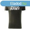DRAGOWA fitness póló muscle army, oliv 180g/m2