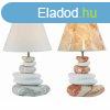 Asztali lmpa DKD Home Decor Szrke Barna Poliszter Kedny