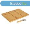 Pizzavg Termszetes Bambusz 40 x 30 x 1,5 cm MOST 12421 HE