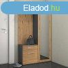 Riano Mix Duo elszobafal, 50x180x35 cm, antracit-tlgy