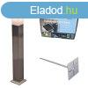 Kiváló kültéri acél lámpa 80 cm, IP44 - Malios, földbe szúrh