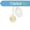 Okos fali lmpa arany veggel, WiFi-vel, G9-es foglalattal -