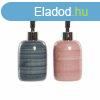 Szappanadagol DKD Home Decor Kk Rzsaszn PVC Kedny (2 p