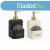 Szappanadagol DKD Home Decor Konyha Fekete Fehr Gyanta (9 