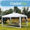 Pavilon pergola, rendezvnystor 4x3m oldalfalakkal sznyogh