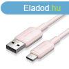 Vention USB 2.0 A Male to C Male 3A PVC Type cable 1m Pink