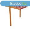 Tet a gyermek fa homokozhoz Baby Mix 120x120 cm piros-feh