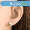 9 kartos arany flbeval ovlis s szv alak, tltsz cir